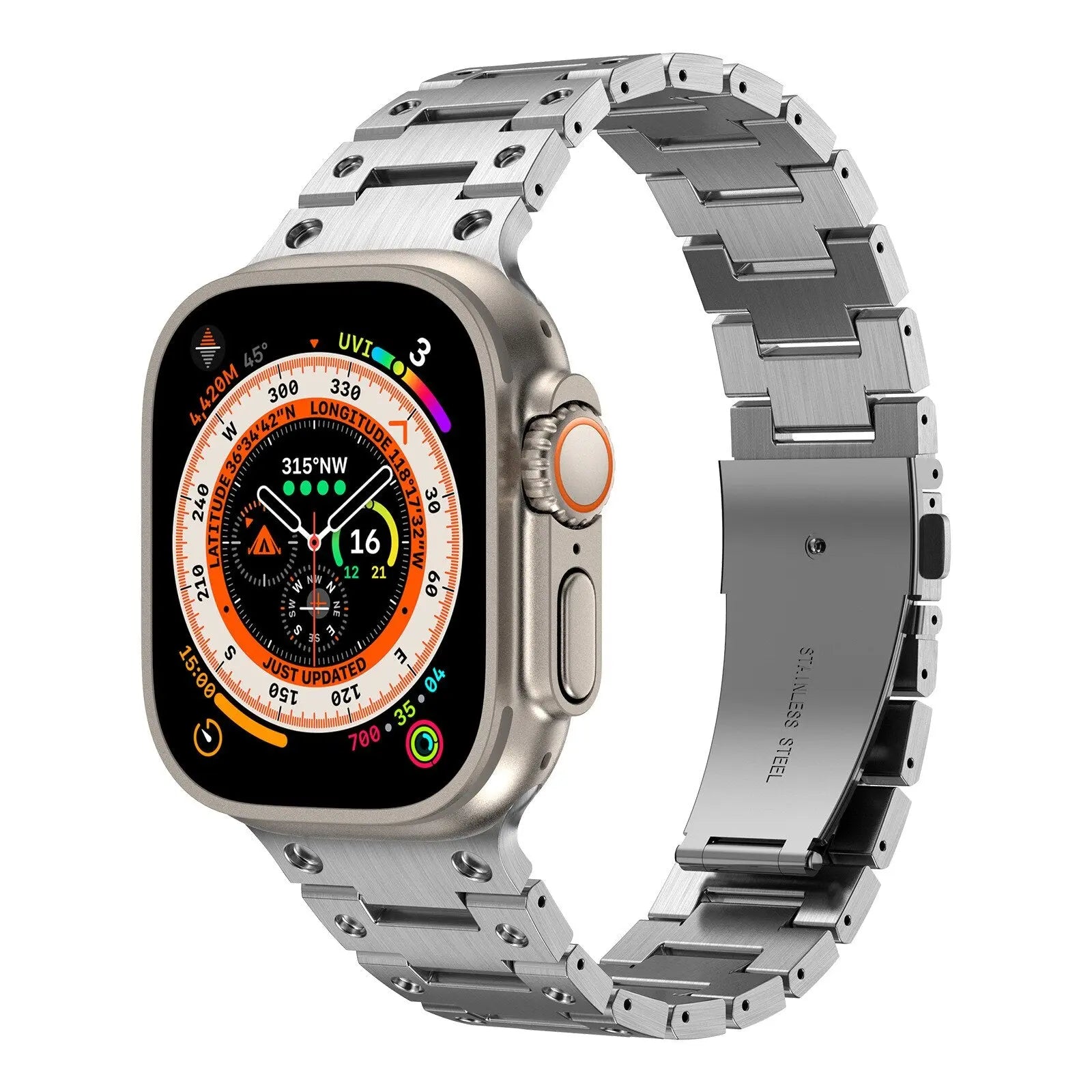 Luxury Titanium Strap for Apple Watch Band Ultra 49mm 45mm 44mm 41mm 38mm Men's Style Bracelet Correa for IWatch SE 8 7 6 5 4 3 Pinnacle Luxuries