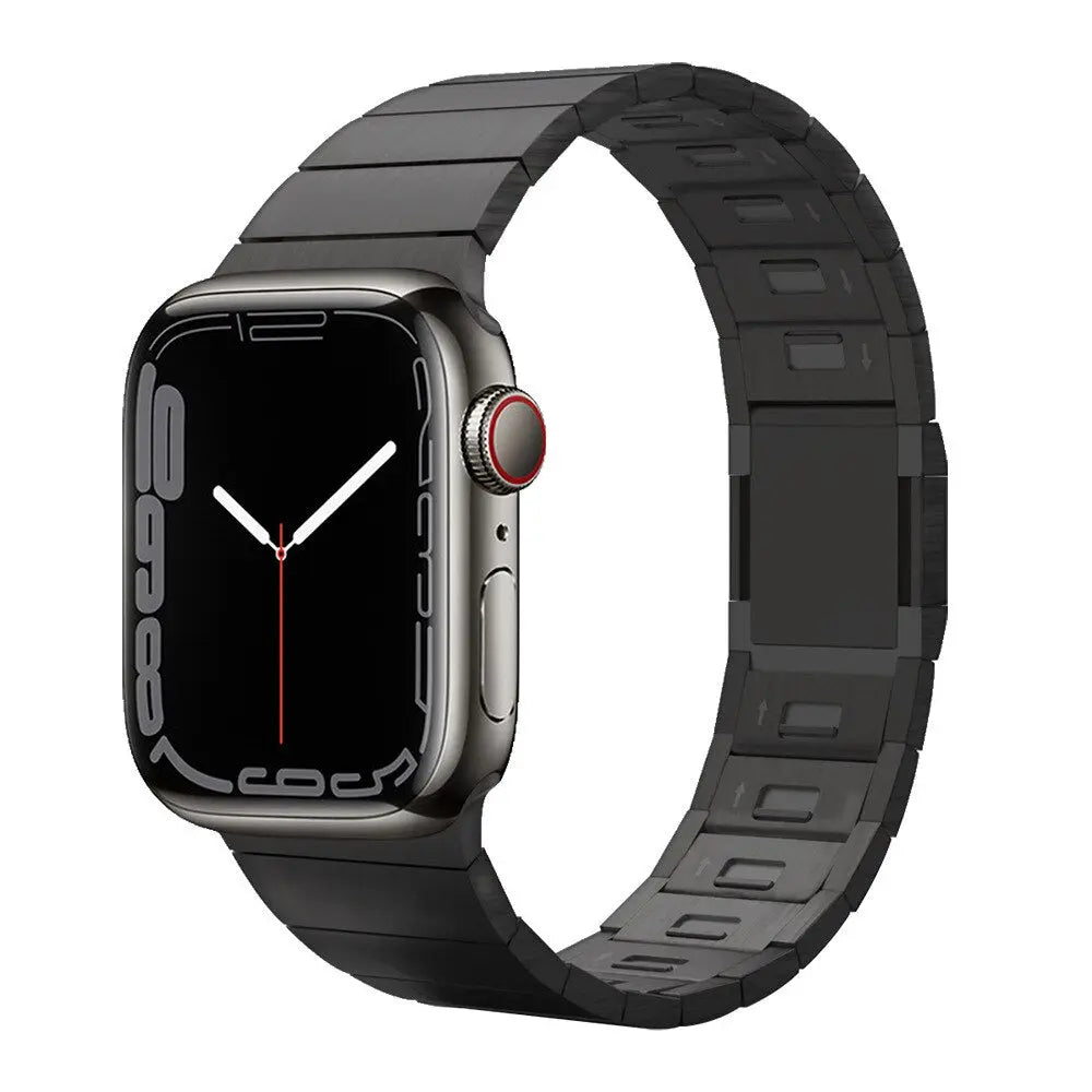 Luxury Titanium Strap for Apple Watch Band Ultra 49mm 45mm 44mm 41mm 38mm Men's Style Bracelet Correa for IWatch SE 8 7 6 5 4 3 Pinnacle Luxuries