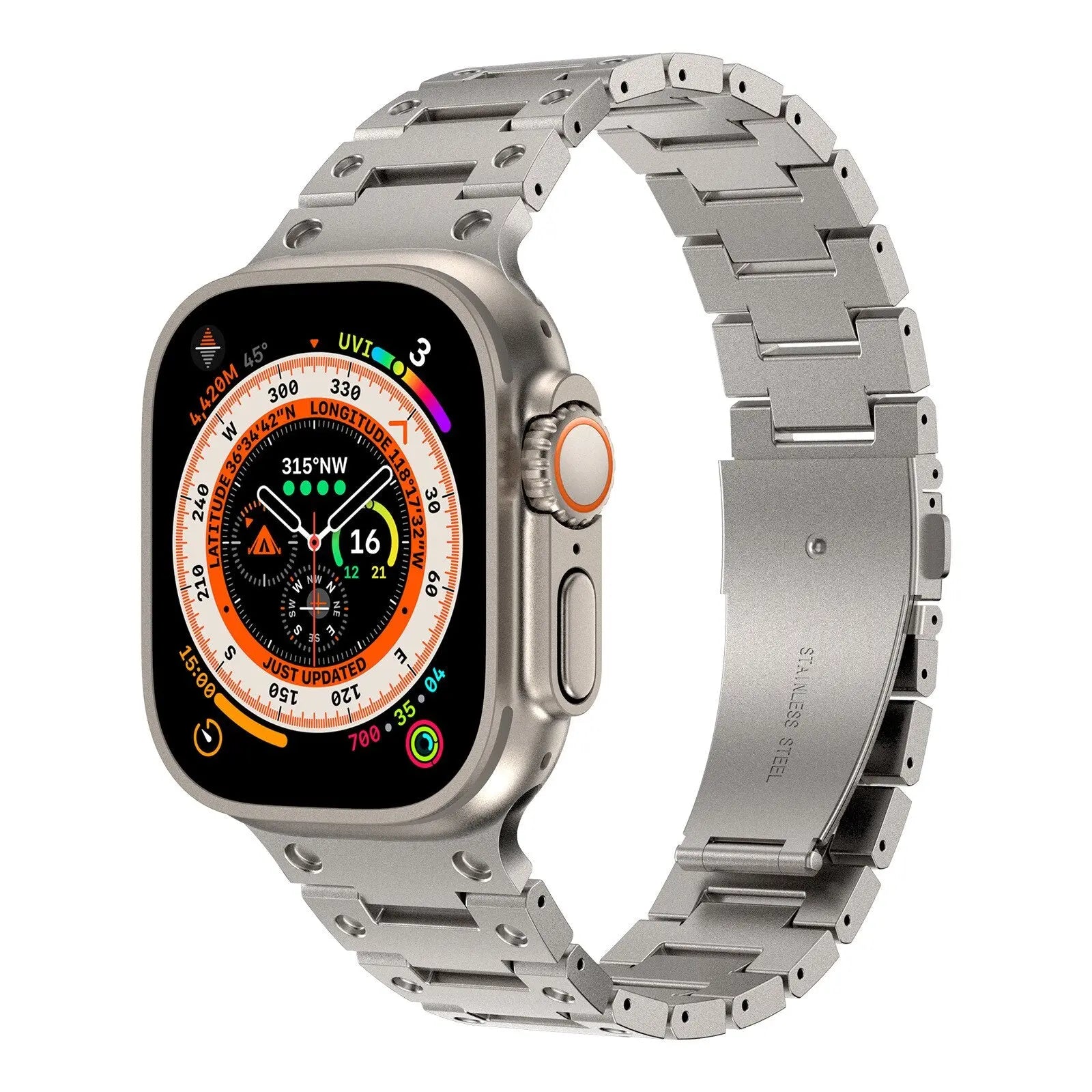 Luxury Titanium Strap for Apple Watch Band Ultra 49mm 45mm 44mm 41mm 38mm Men's Style Bracelet Correa for IWatch SE 8 7 6 5 4 3 Pinnacle Luxuries