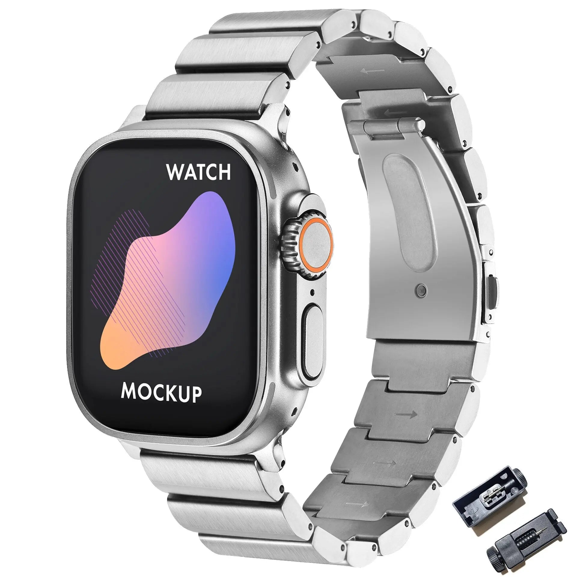 Luxury Titanium Strap for Apple Watch Band Ultra 49mm 45mm 44mm 41mm 38mm Men's Style Bracelet Correa for IWatch SE 8 7 6 5 4 3 Pinnacle Luxuries