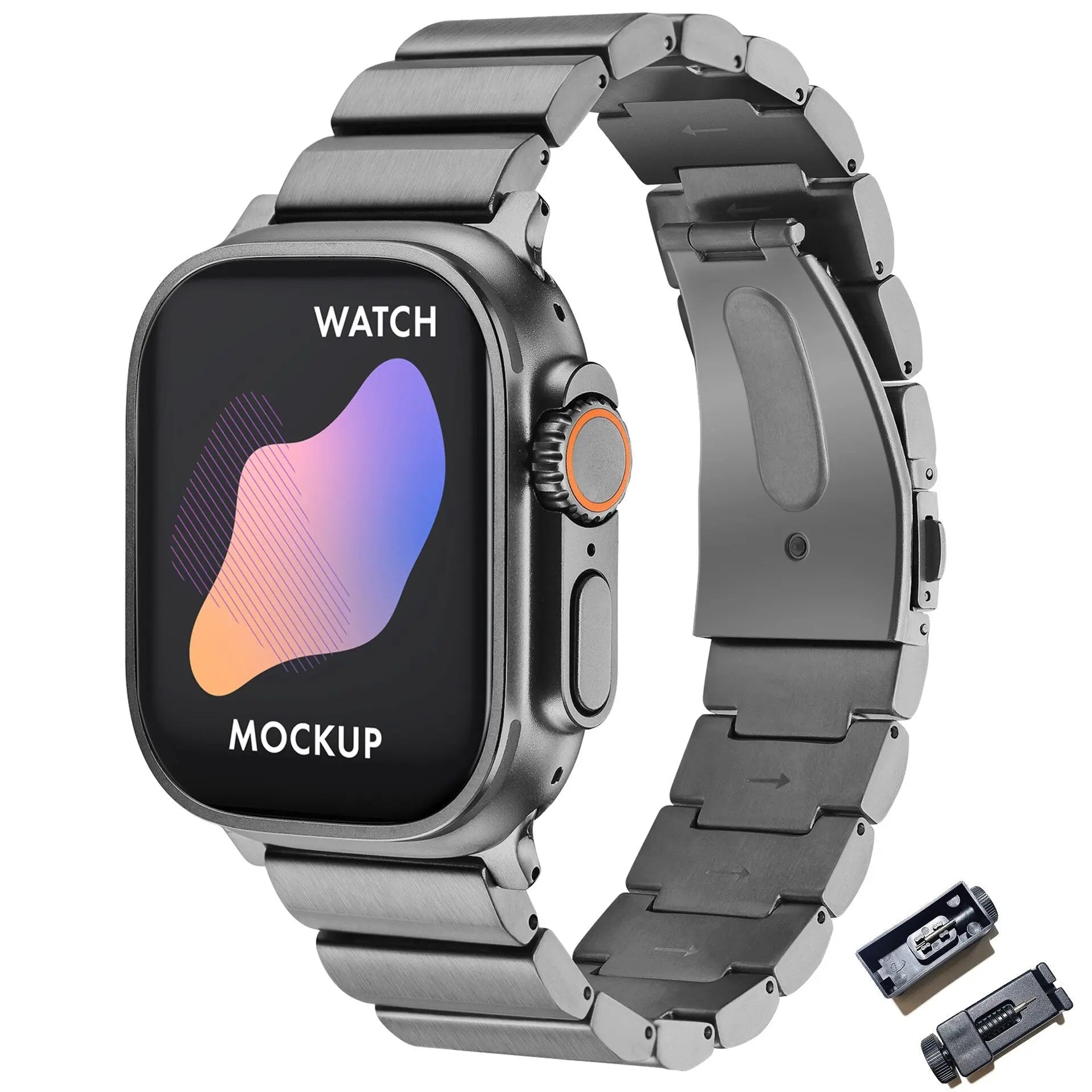 Luxury Titanium Strap for Apple Watch Band Ultra 49mm 45mm 44mm 41mm 38mm Men's Style Bracelet Correa for IWatch SE 8 7 6 5 4 3 Pinnacle Luxuries