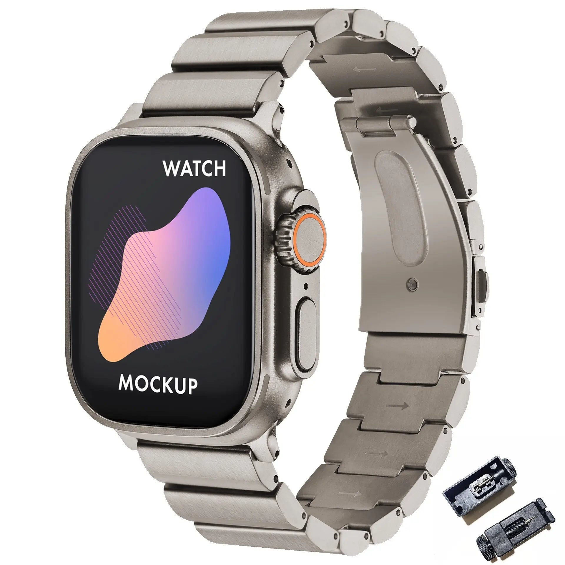 Luxury Titanium Strap for Apple Watch Band Ultra 49mm 45mm 44mm 41mm 38mm Men's Style Bracelet Correa for IWatch SE 8 7 6 5 4 3 Pinnacle Luxuries