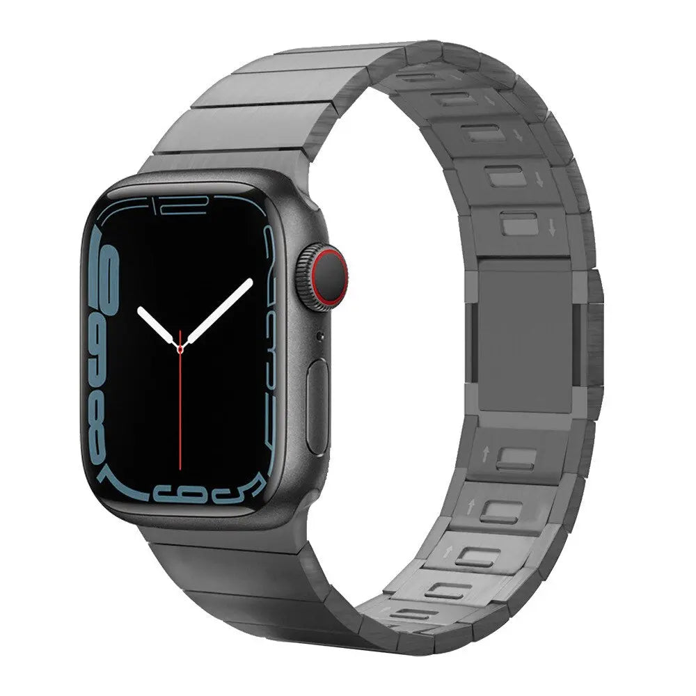 Luxury Titanium Strap for Apple Watch Band Ultra 49mm 45mm 44mm 41mm 38mm Men's Style Bracelet Correa for IWatch SE 8 7 6 5 4 3 Pinnacle Luxuries