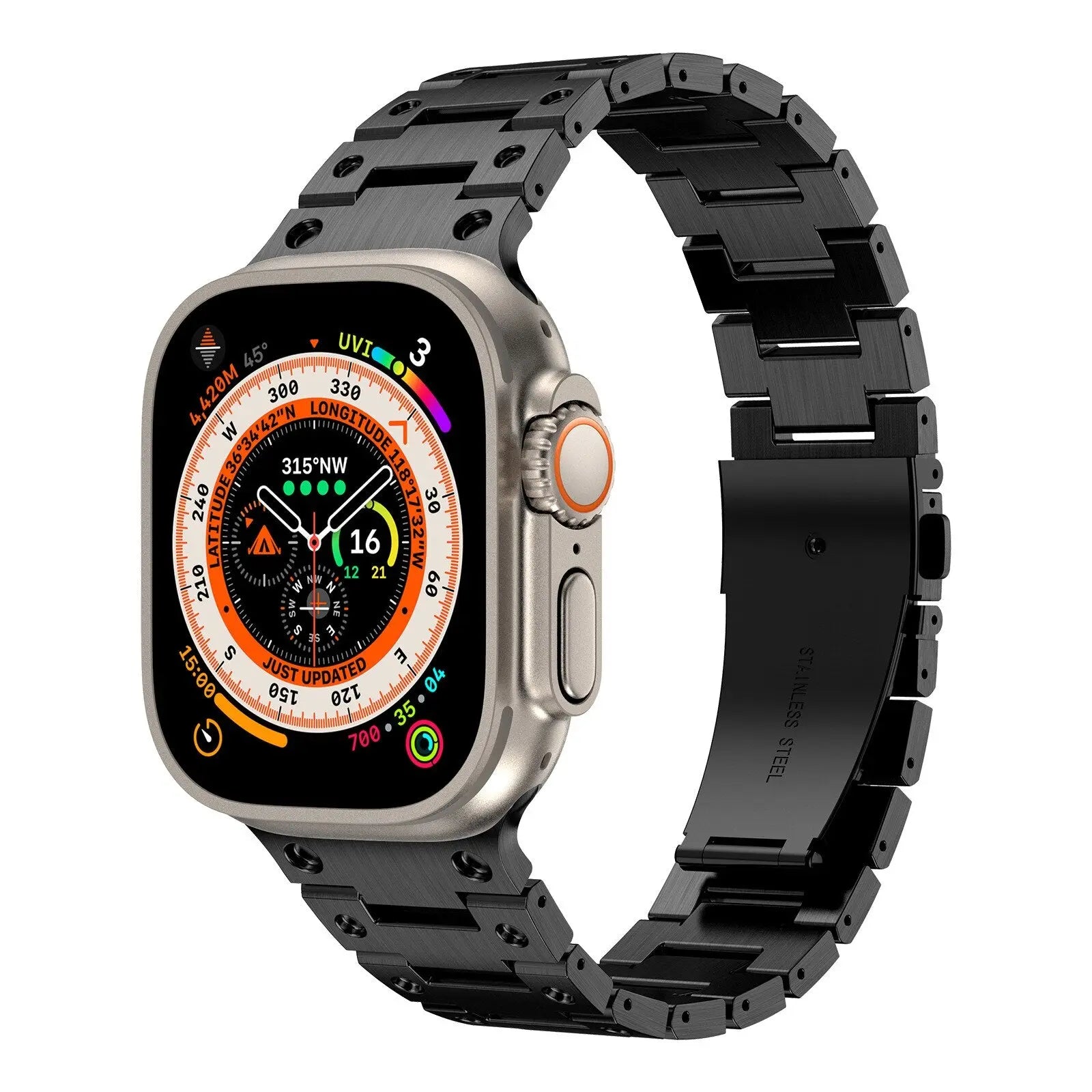 Luxury Titanium Strap for Apple Watch Band Ultra 49mm 45mm 44mm 41mm 38mm Men's Style Bracelet Correa for IWatch SE 8 7 6 5 4 3 Pinnacle Luxuries