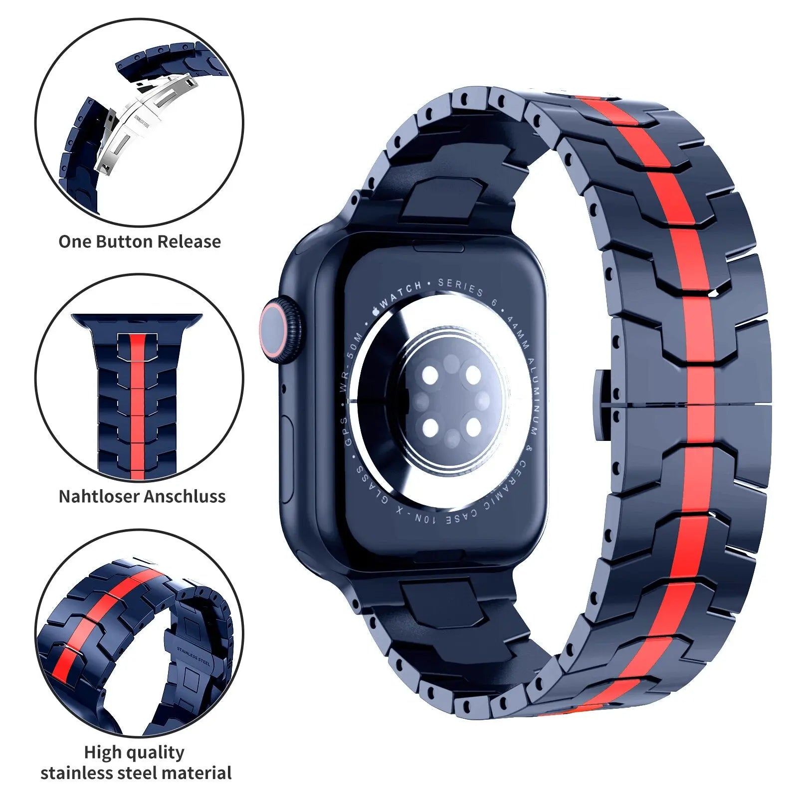 Pinnacle Modern Stainless Steel Band For Apple Watch - Pinnacle Luxuries