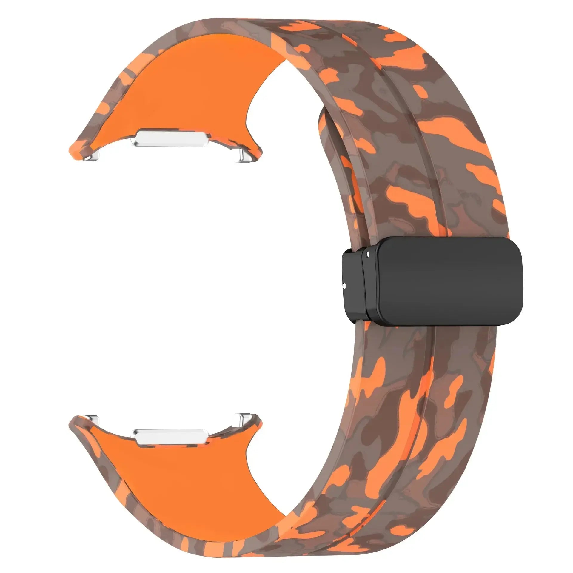 Camouflage Band for Samsung Galaxy Watch Ultra 47mm Silicone Magnetic Bracelet for Galaxy Watch 7 Ultra Replacement Watchband Pinnacle Luxuries