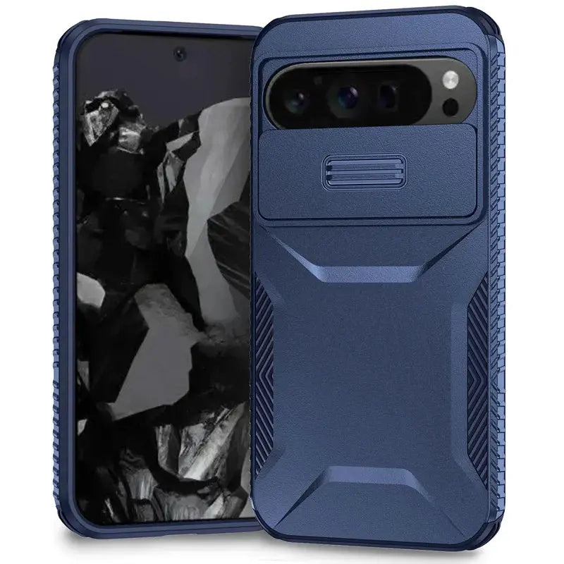 DefenderShield Military Grade Case for Google Pixel 9 Pro XL - Ultimate Protection with Camera Lens Slide Cover