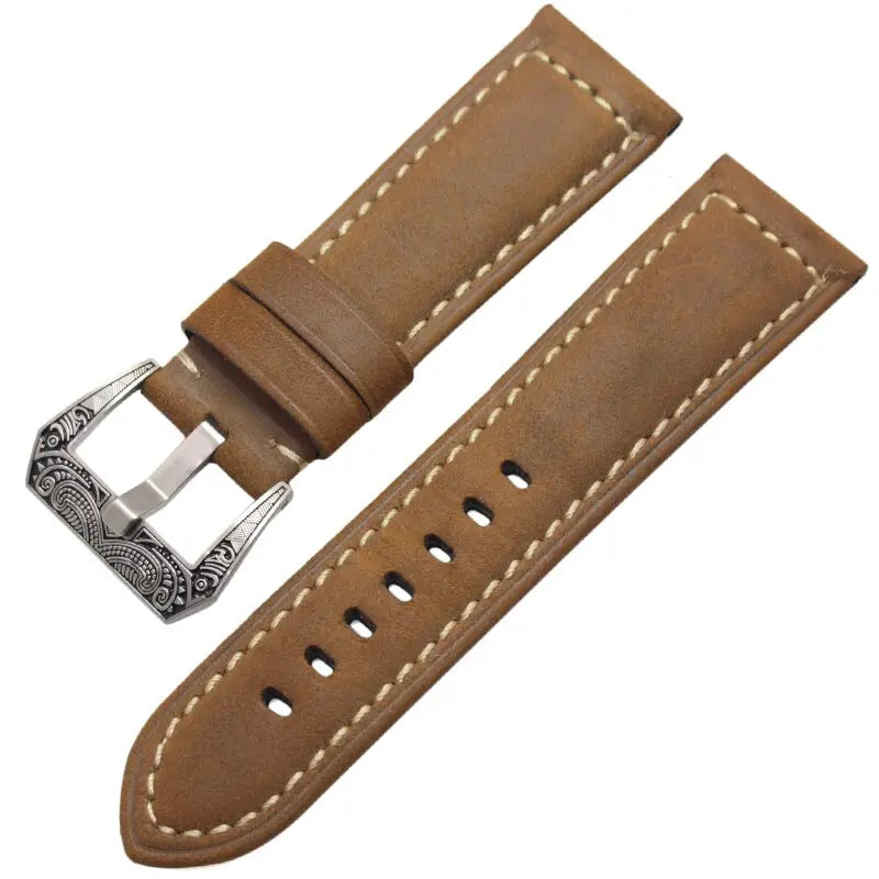 Pinnacle Handmade Genuine Italian Leather Watch Band 22mm 24mm Pinnacle Luxuries