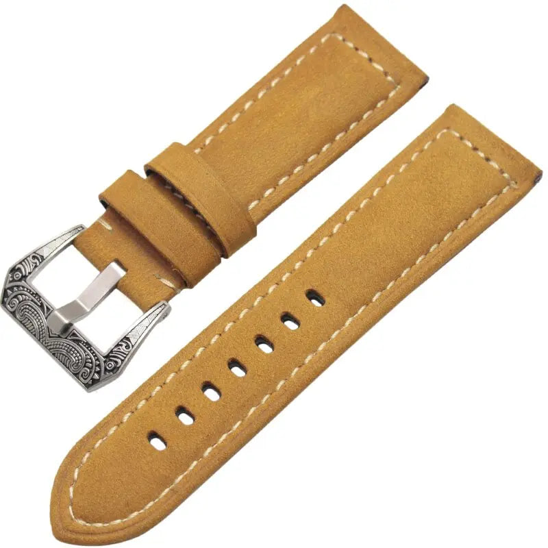 Pinnacle Handmade Genuine Italian Leather Watch Band 22mm 24mm Pinnacle Luxuries