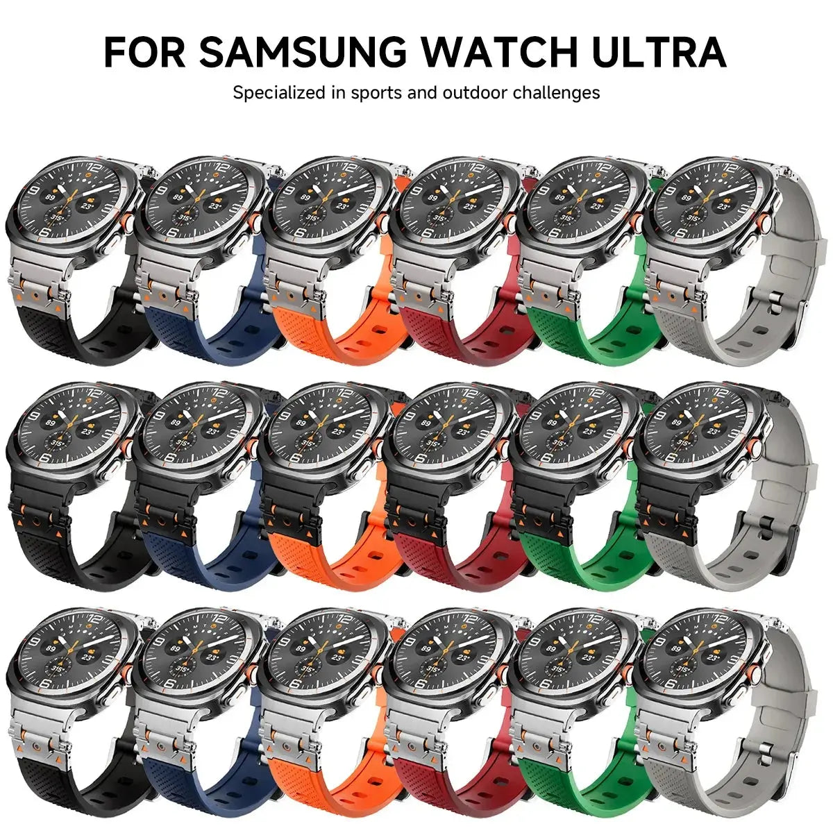 Luxury Rubber Strap for Samsung Galaxy Watch Ultra 47mm No Gaps Watchband Soft Correa for GALAXY WATCH 47MM ULTRA Sport Bracelet Pinnacle Luxuries