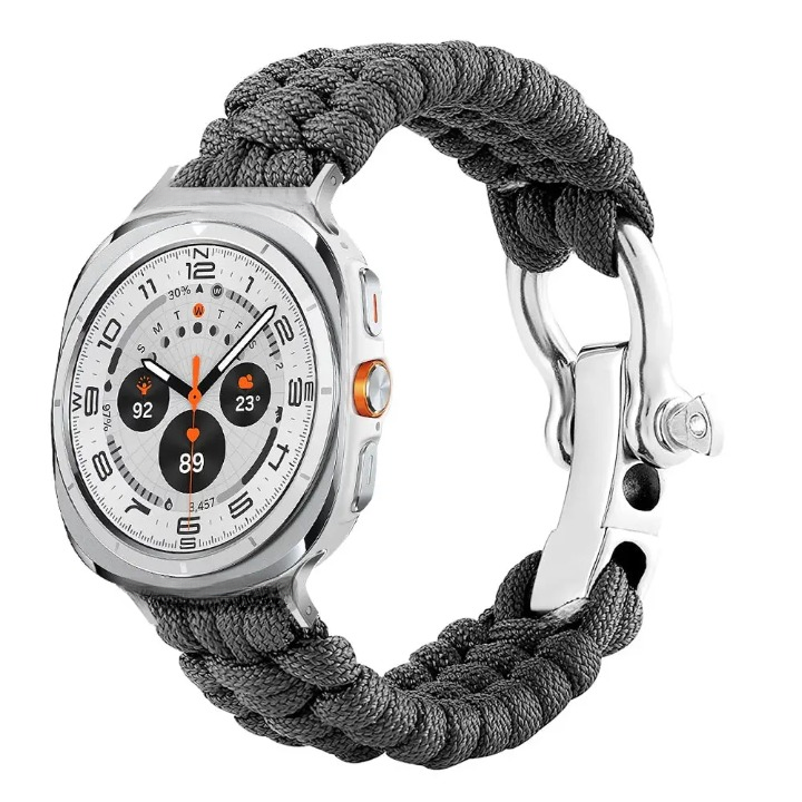 Nylon Paracord Outdoor Band for Samsung Galaxy Watch 7 Ultra 47mm