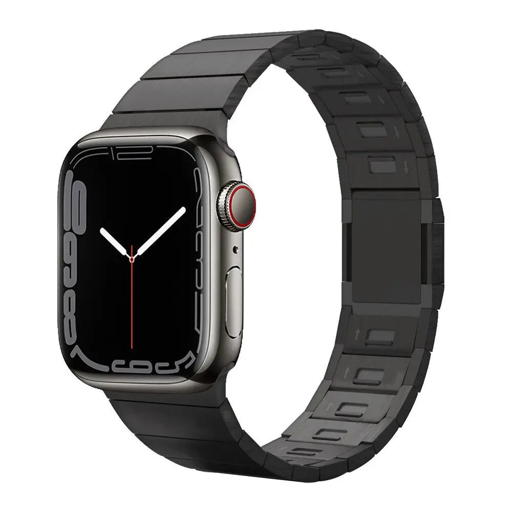 Luxury Titanium Strap for Apple Watch Band Ultra 49mm 45mm 44mm 41mm 38mm Men&#39;s Style Bracelet Correa for IWatch SE 8 7 6 5 4 3 Pinnacle Luxuries