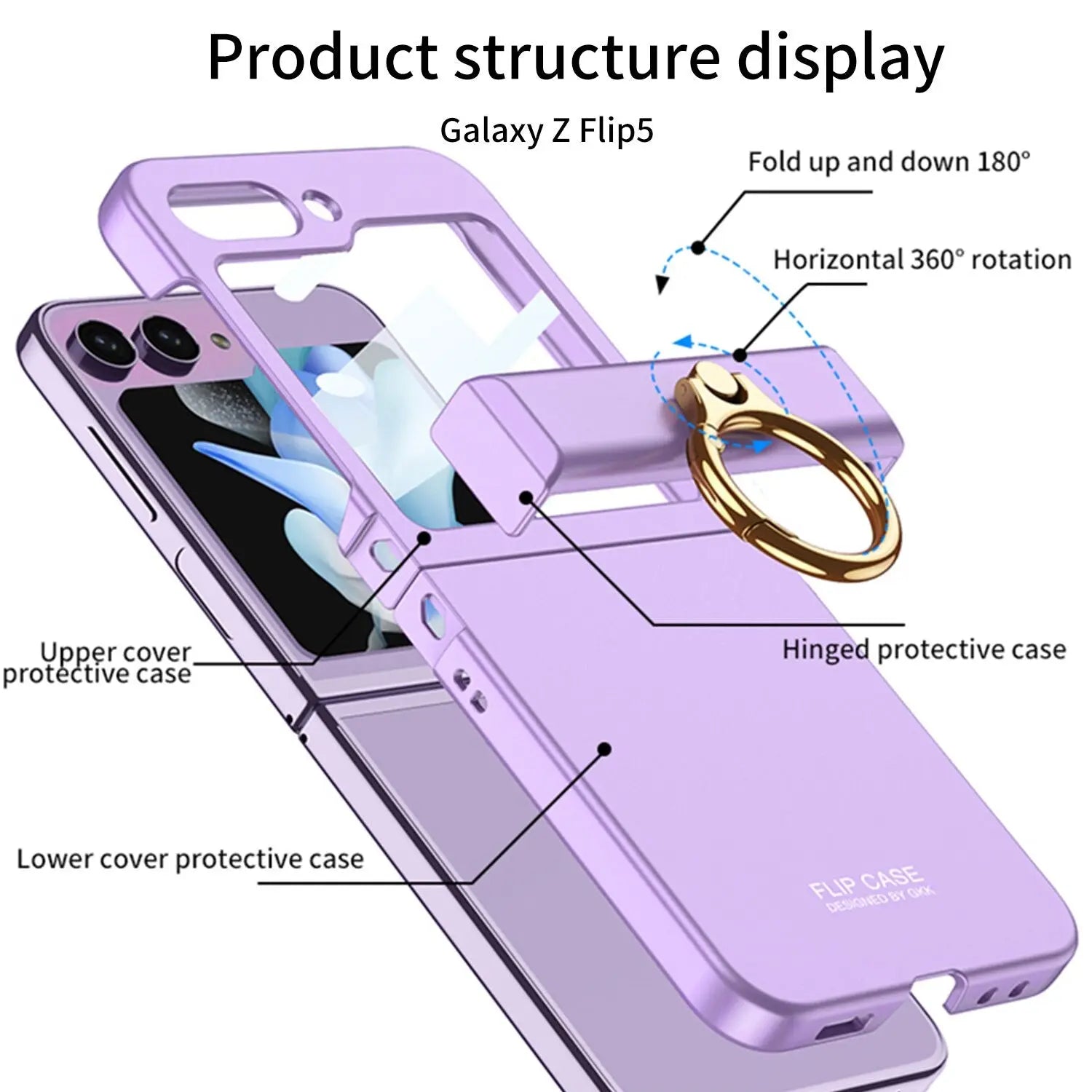 Pinnacle Luxuries High-Quality Case for Samsung Galaxy Z Flip 5 Pinnacle Luxuries