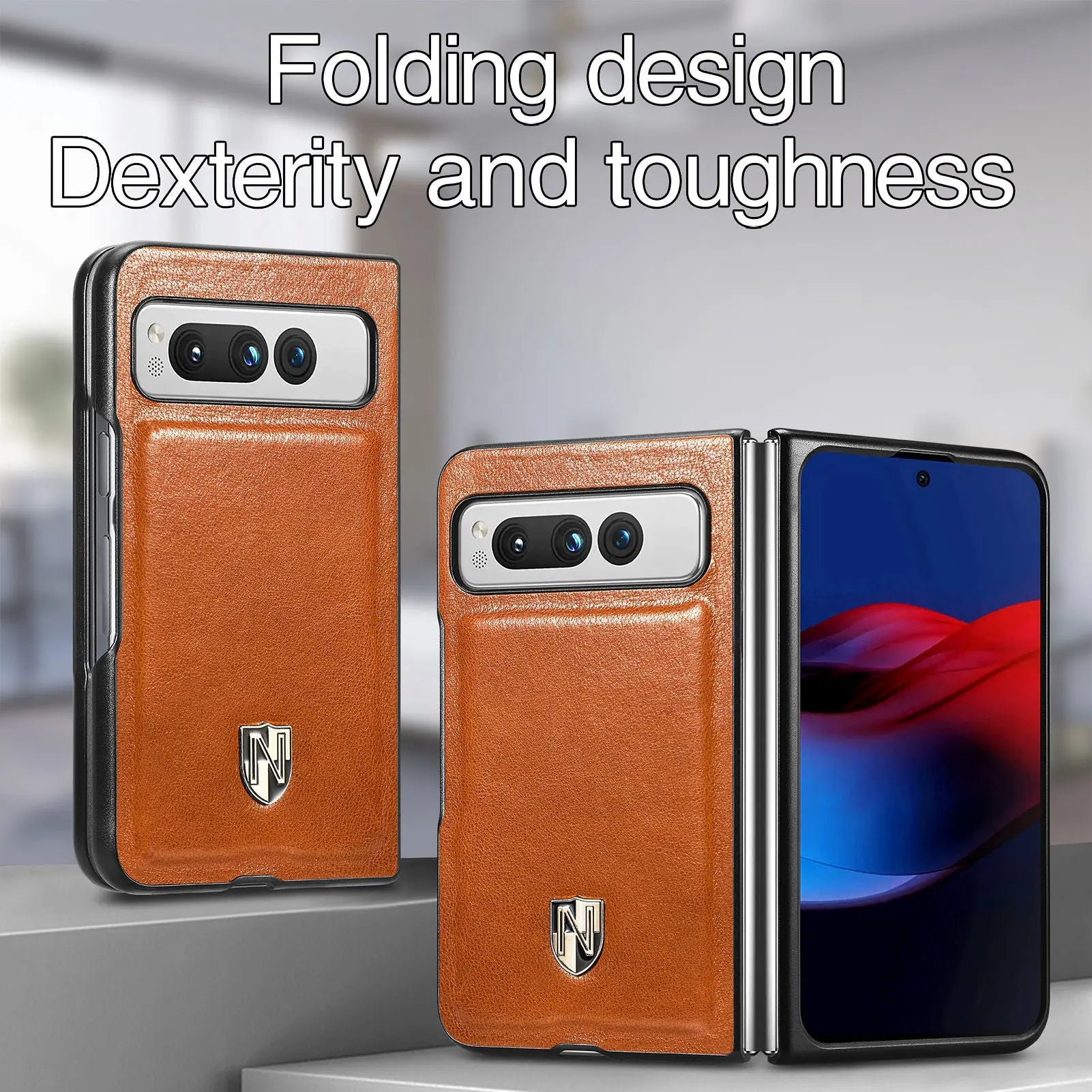NobleGuard ProCase Gennuine Leather Case For Pixel Fold Phone Pinnacle Luxuries