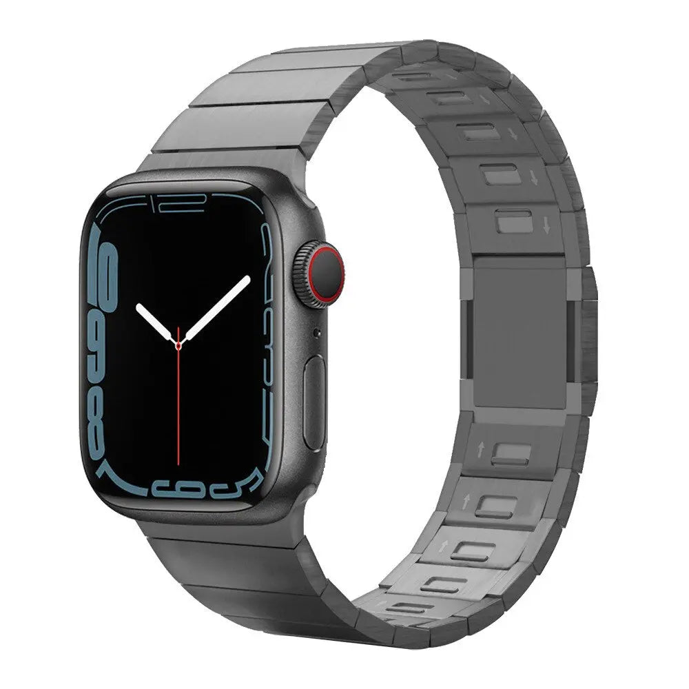 Luxury Titanium Strap for Apple Watch Band Ultra 49mm 45mm 44mm 41mm 38mm Men&#39;s Style Bracelet Correa for IWatch SE 8 7 6 5 4 3 Pinnacle Luxuries
