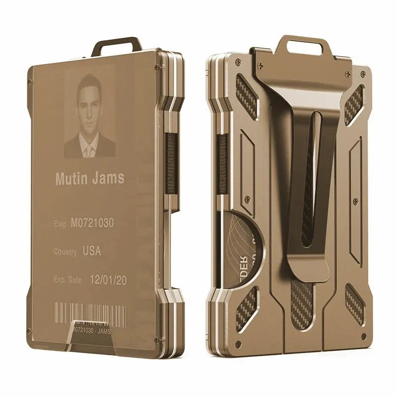 EDC Outdoor Card Holder Practical Tactical Magsafe Aluminum Fashion Mini Smart Magic Wallet Pinnacle Luxuries