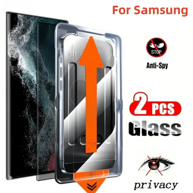 2-Pack Privacy Tempered Glass Screen Protectors for Samsung Galaxy S25 Series