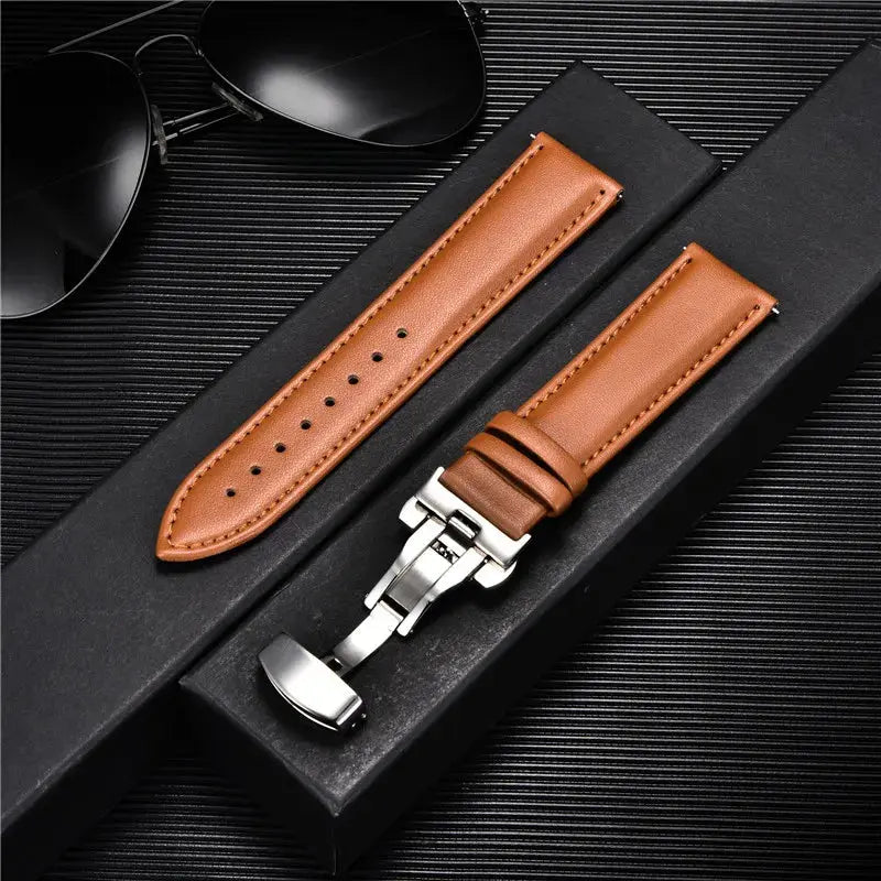 LuxeLeather Genuine Calfskin Watchband - Pinnacle Luxuries