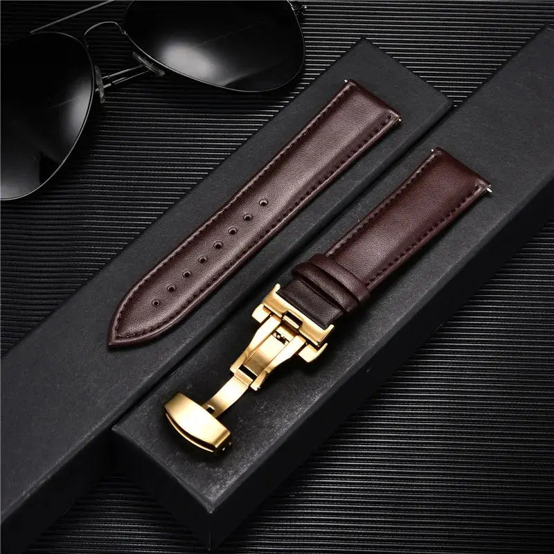 LuxeLeather Genuine Calfskin Watchband - Pinnacle Luxuries