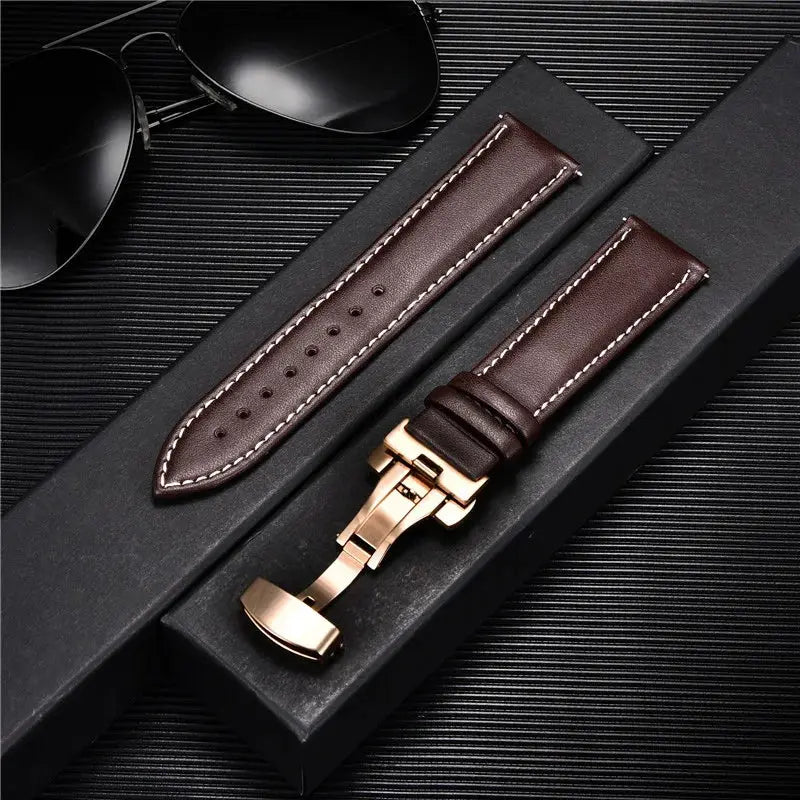 LuxeLeather Genuine Calfskin Watchband - Pinnacle Luxuries