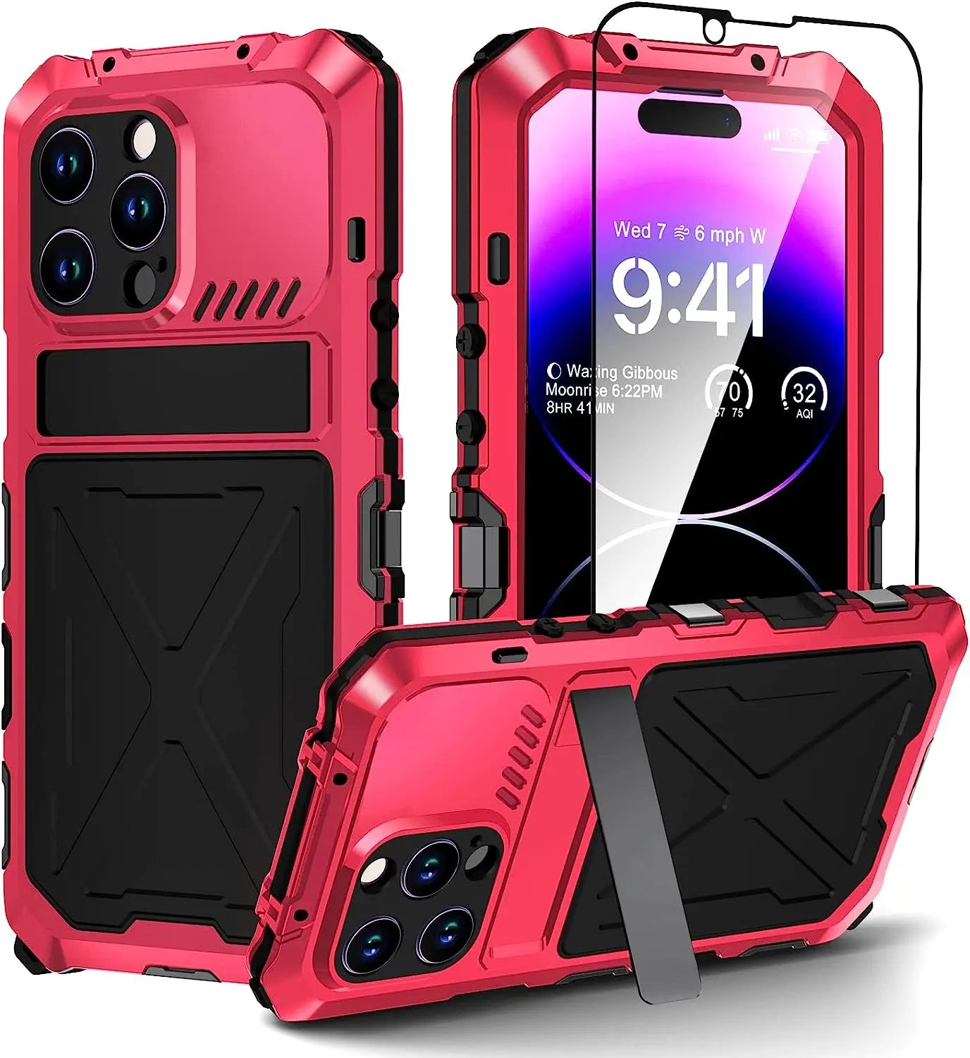 ArmorShield Pro: Heavy Duty Waterproof Case with Lens Protection for Your iPhone 14 - Pinnacle Luxuries