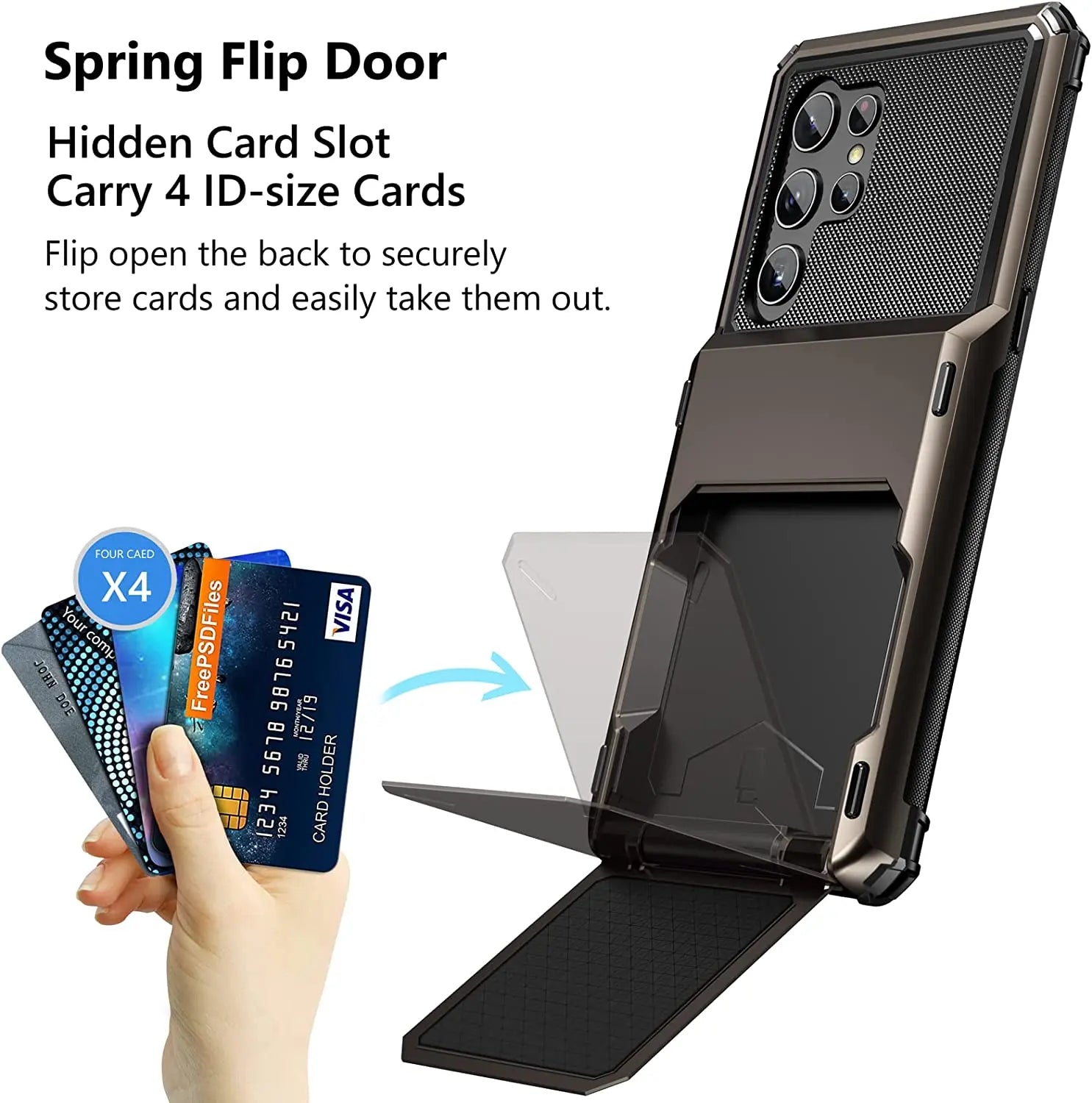 Pinnacle Cobra Wallet Card Holder Case For Samsung Galaxy S23 Ultra - Pinnacle Luxuries