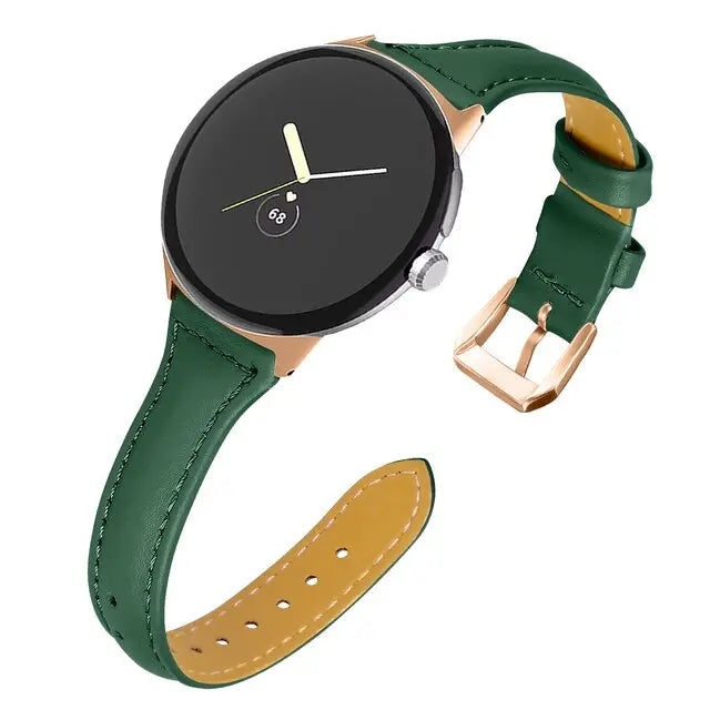 Pinnacle Slim Modern Leather Loop Band For Pixel Watch - Pinnacle Luxuries