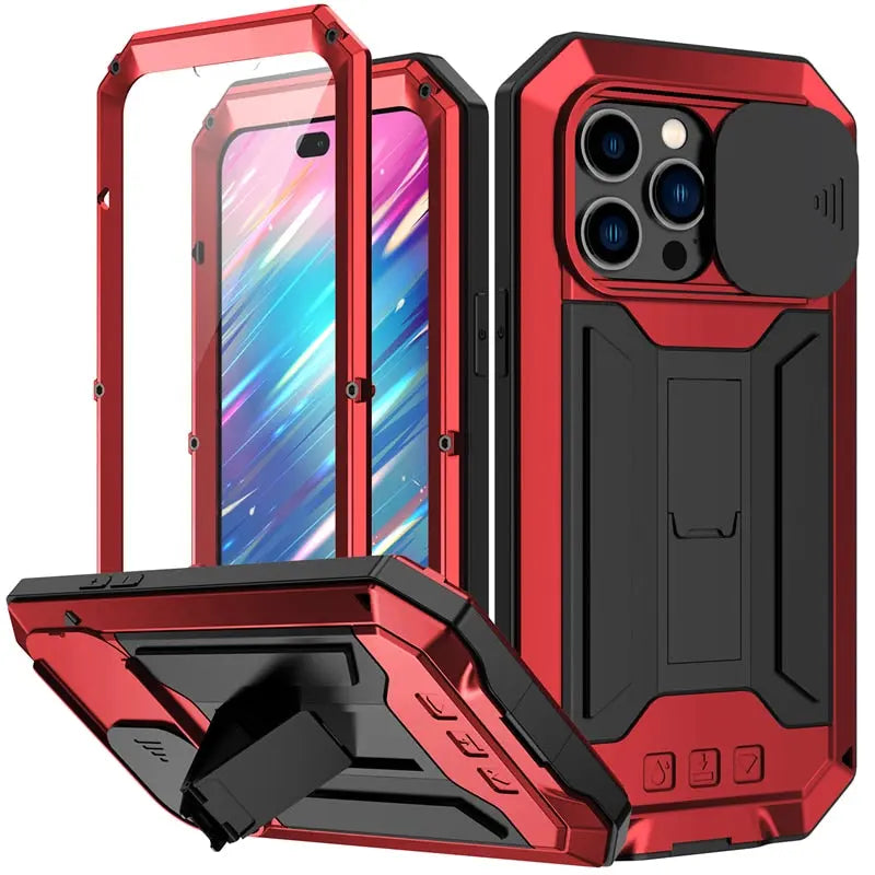 Rugged Full Body Military Grade Screen Protector Case For iPhone 14 / iPhone 13 - Pinnacle Luxuries