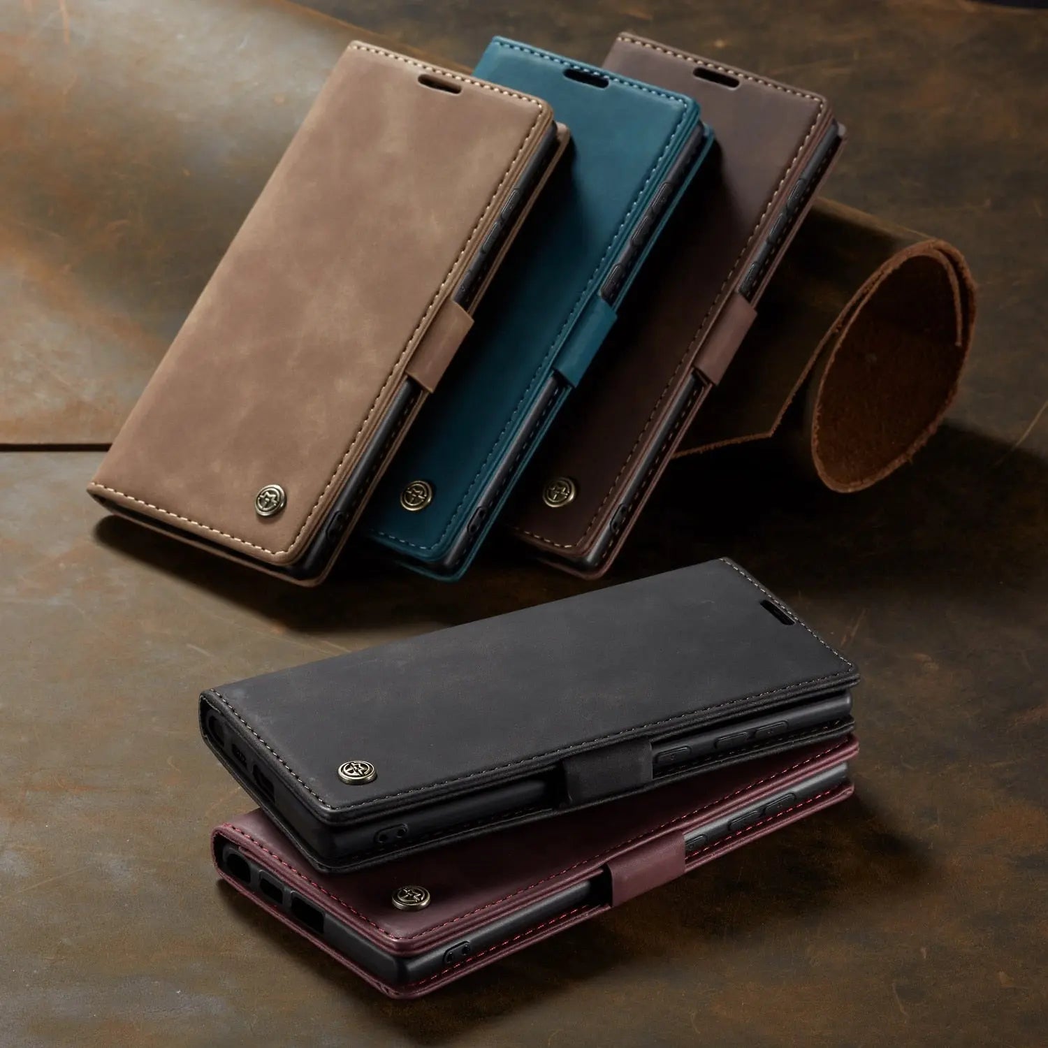 Pinnacle Premium Leather Wallet Case Samsung Galaxy S23 Ultra - Pinnacle Luxuries