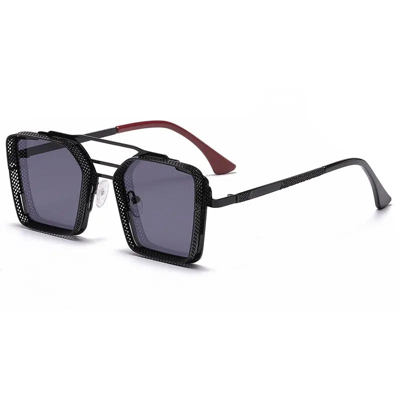 Pinnacle Square Framed Steampunk Sunglasses - Pinnacle Luxuries