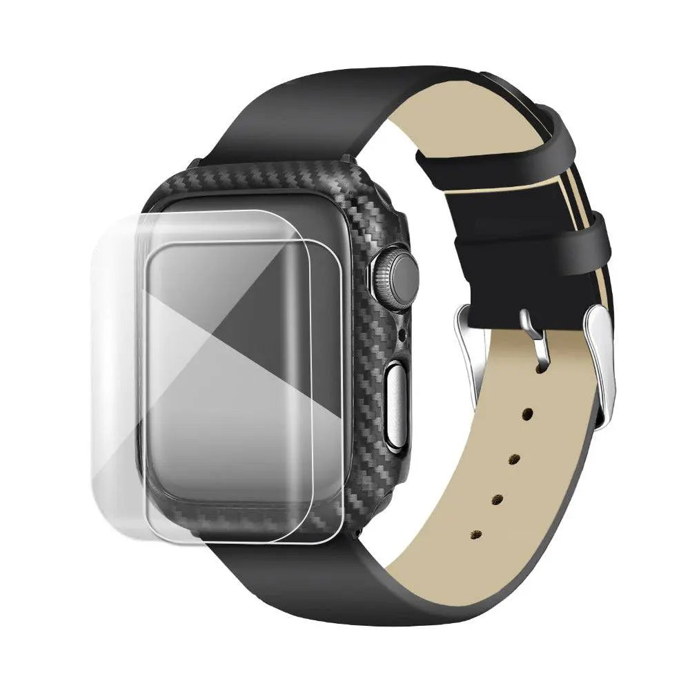 Carbon Fiber Kryptonite Spartan Apple Watch Case Screen Protector - Pinnacle Luxuries