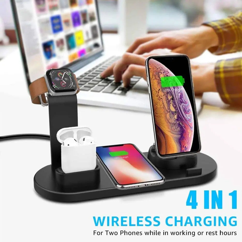 Pinnacle Premium Apple 4 In 1 Rapid Charging Stand Dock Station - Pinnacle Luxuries