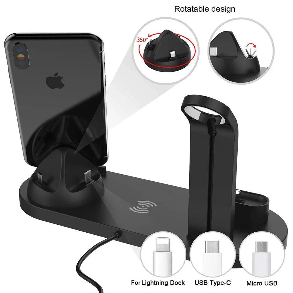 Pinnacle Premium Apple 4 In 1 Rapid Charging Stand Dock Station - Pinnacle Luxuries