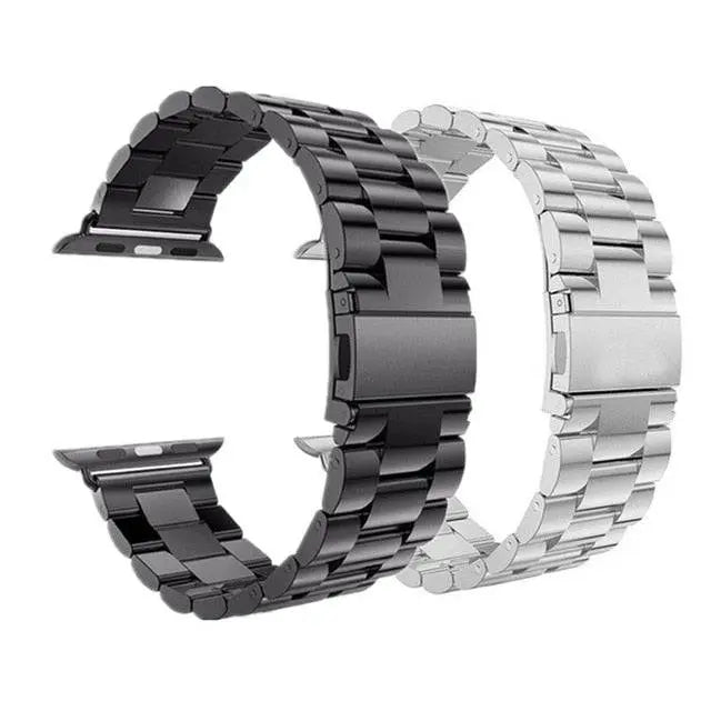Stainless Steel Mesh And Steel Link Bands 2 Pack For Apple Watch SE Series 6 / Series 7 - Pinnacle Luxuries