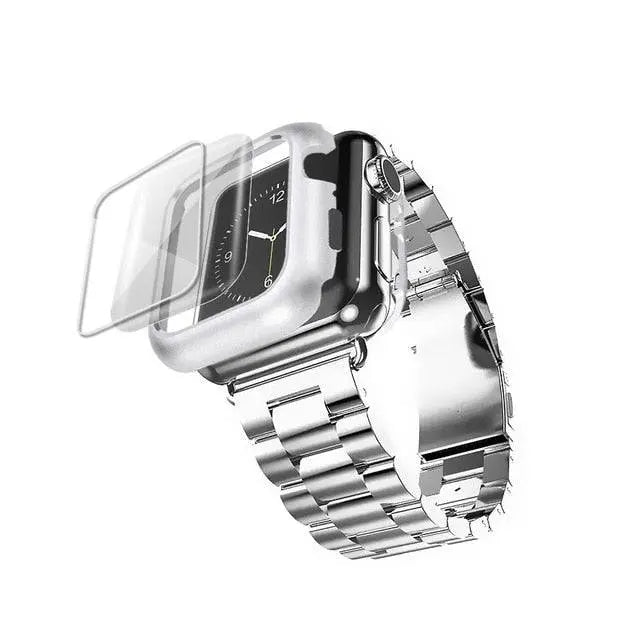 Premium Luxury Stainless Steel Apple Watch SE Series 6 Band Case - Pinnacle Luxuries