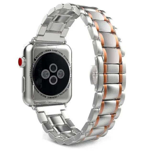 Pinnacle Stainless Steel Bandit Apple Watch Band - Pinnacle Luxuries