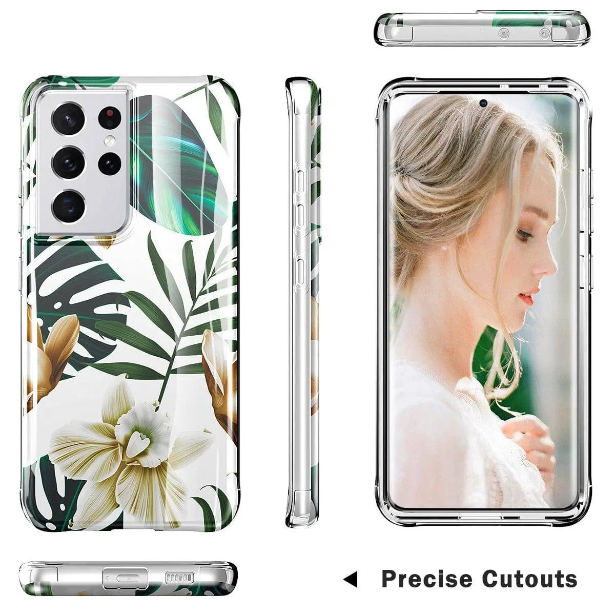 Floral Phone Case For Samsung Galaxy S21/S21 Plus/S21 Ultra 5G - Pinnacle Luxuries