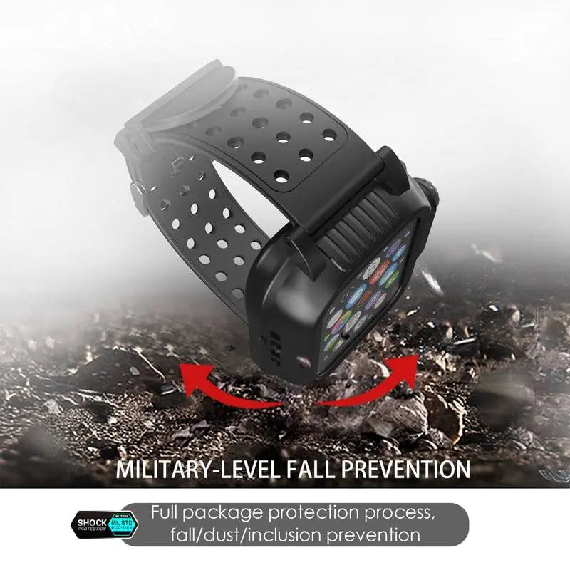 Pinnacle Military Grade Waterproof Band Case Combo For Apple Watch Series 6  5  4/SE - Pinnacle Luxuries