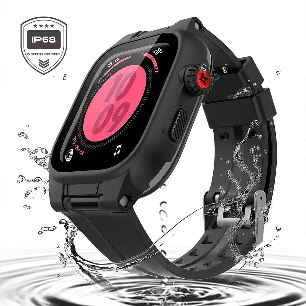 Premium Waterproof Band Case Combo For Apple Watch Series 6 5 4/SE - Pinnacle Luxuries