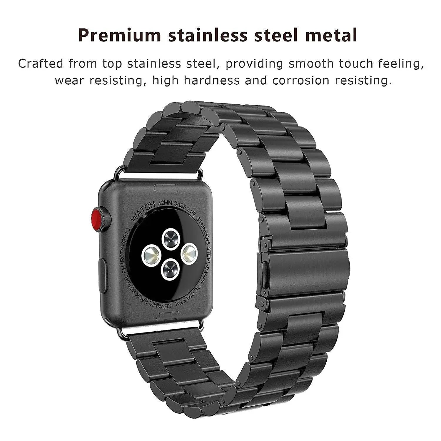 Steel Military Armor Band For Apple Watch Series 7 41mm 45mm - Pinnacle Luxuries