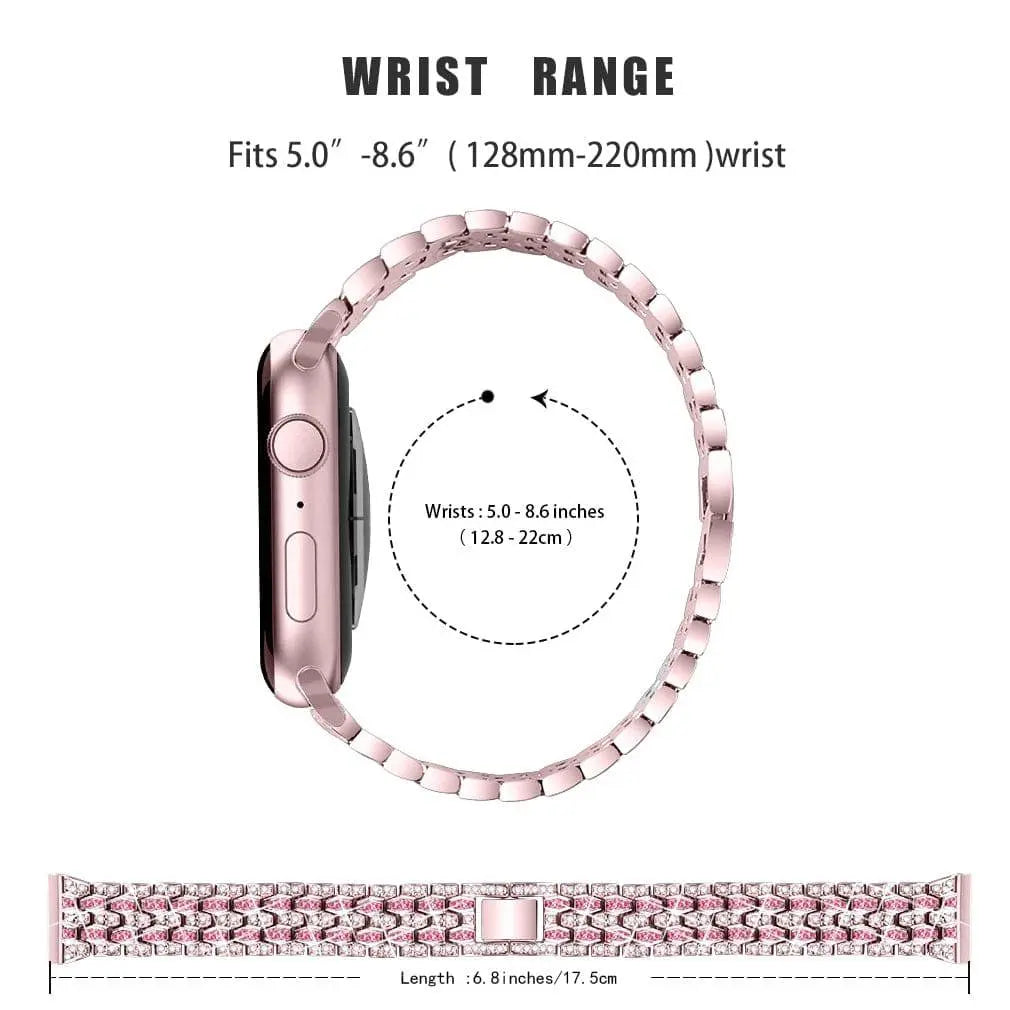 Diva Crystal Band For Apple Watch Series 7 - Pinnacle Luxuries