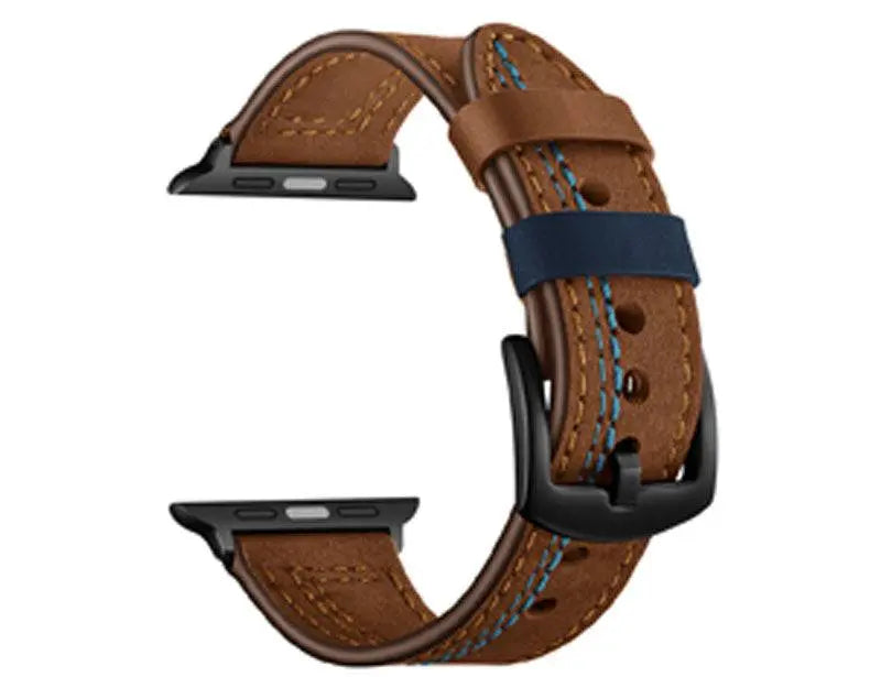 American Warrior Men's Leather Apple Watch Band - Pinnacle Luxuries