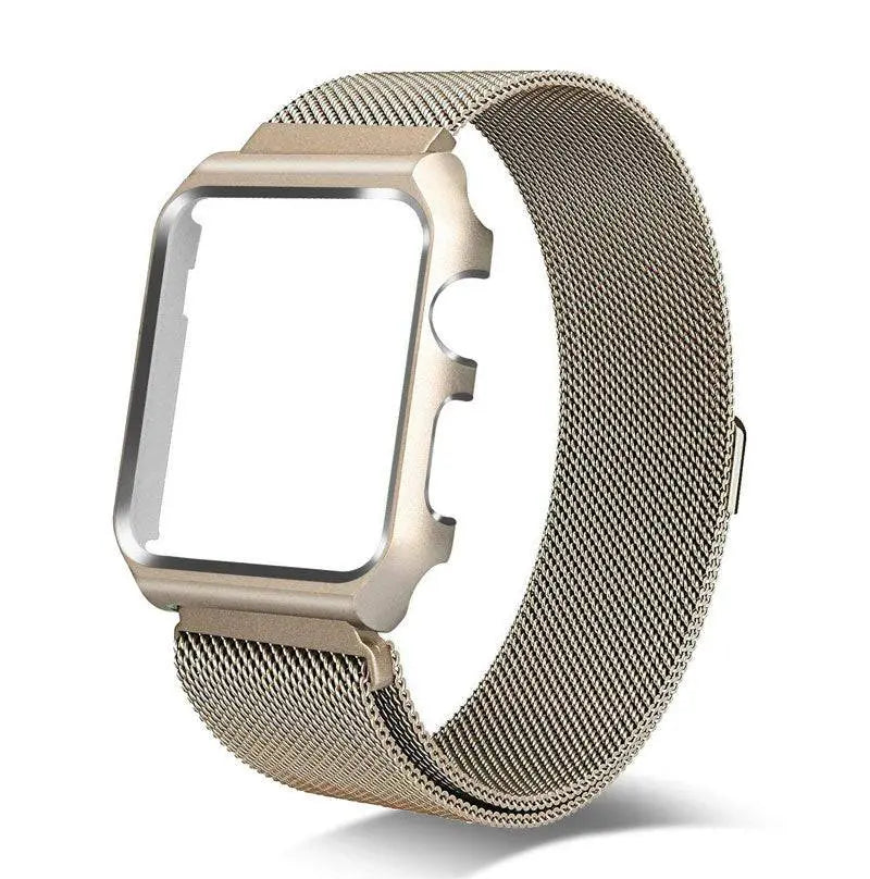 Pristine Apple Watch Stainless Steel Mesh Loop Band Case - Pinnacle Luxuries